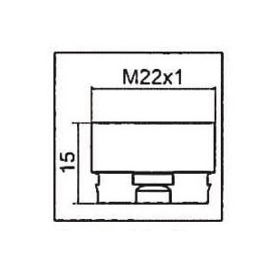 Adaptador para aireador CLINIC SNAP M22x1- NEOPERL - 1437190