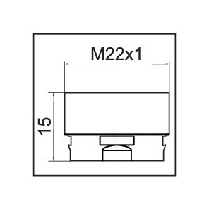 Adaptador para aireador CLINIC SNAP M22x1- NEOPERL - 1437190