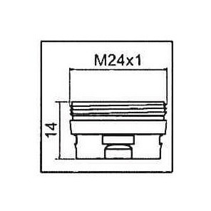 Adaptador para aireador CLINIC SNAP M24x1- NEOPERL - 1437290