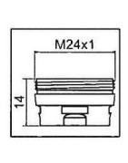 Adaptador para aireador CLINIC SNAP M24x1- NEOPERL - 1437290