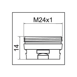 Adaptador para aireador CLINIC SNAP M24x1- NEOPERL - 1437290