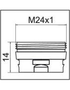 Adaptador para aireador CLINIC SNAP M24x1- NEOPERL - 1437290