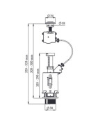 Mécanisme double volume à cable non NF- ROI - 98945