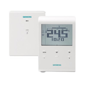 Termostato de ambiente por radio a pilas- SIEMENS - RDE100.1RFS