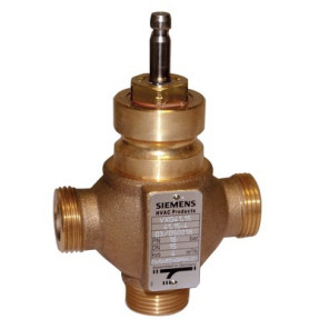 Válvulas 3 vías de bronce DN32 G2" kvs 16- SIEMENS - VXG41.3201