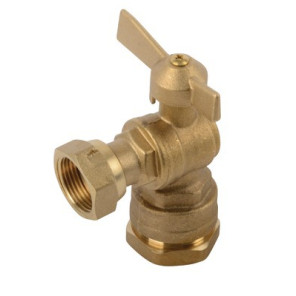 Válvula de corte antes / después del contador escuadra para tubo 3/4"- DIFF - 110166