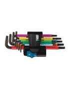 Multicolour HF 1 Clés mâles coudées TORX® HF avec fonction de retenue, 9 pièces- WERA - 05024179001