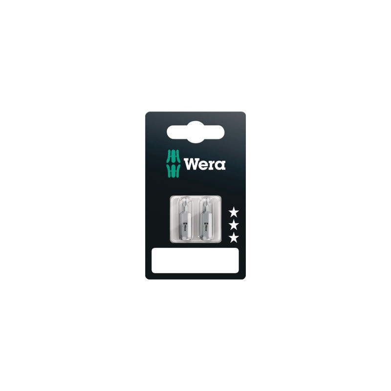 Embouts TORX® SB, TX 10 x 25 mm, 2 pièces- WERA - 05073313001
