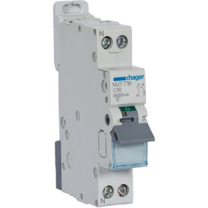 Disjoncteur 1P N 4.5-6kA courbe C-32A- HAGER - MJT732