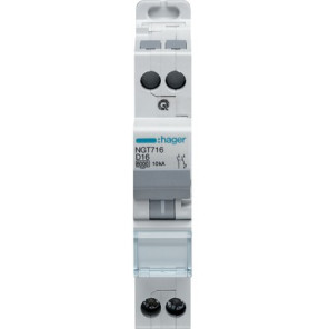 Disjoncteur 1P N 6-10kA courbe D-25A- HAGER - NGT725