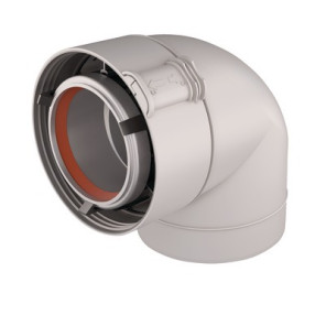 Codo 90° ALU/PVC blanco UBBINK 227233- UBBINK - 227233