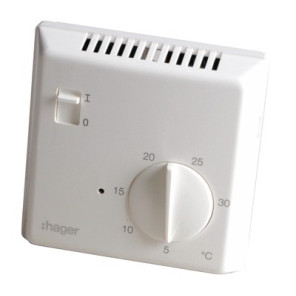 Termostato simple electrónico electrónico 25513- HAGER - 25513