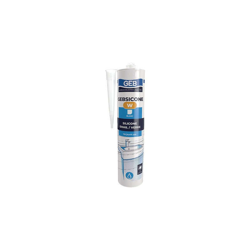 Sellador de silicona Sanitario Blanco- GEB - 893150