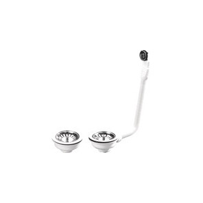 El desagüe del fregadero cesta 2 tanques- NICOLL - 0204168