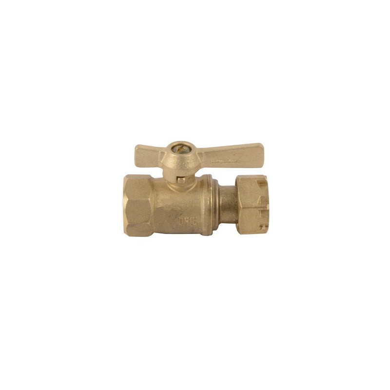Válvula de corte antes / después del contador HH recta 3/4"- DIFF - 110161