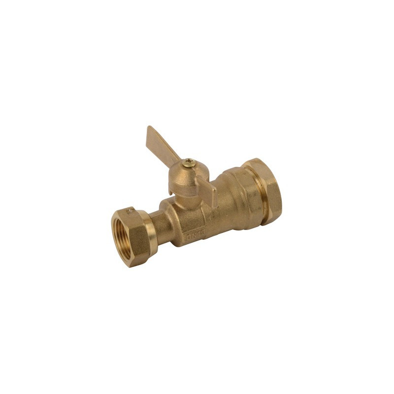 Válvula de corte antes / después del contador para tubo pe 3/4"- DIFF - 110165