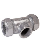 Conexión de compresión de fundición te aterrajada T 33,7x33,7xH1"- GEBO - 01.150.04.03