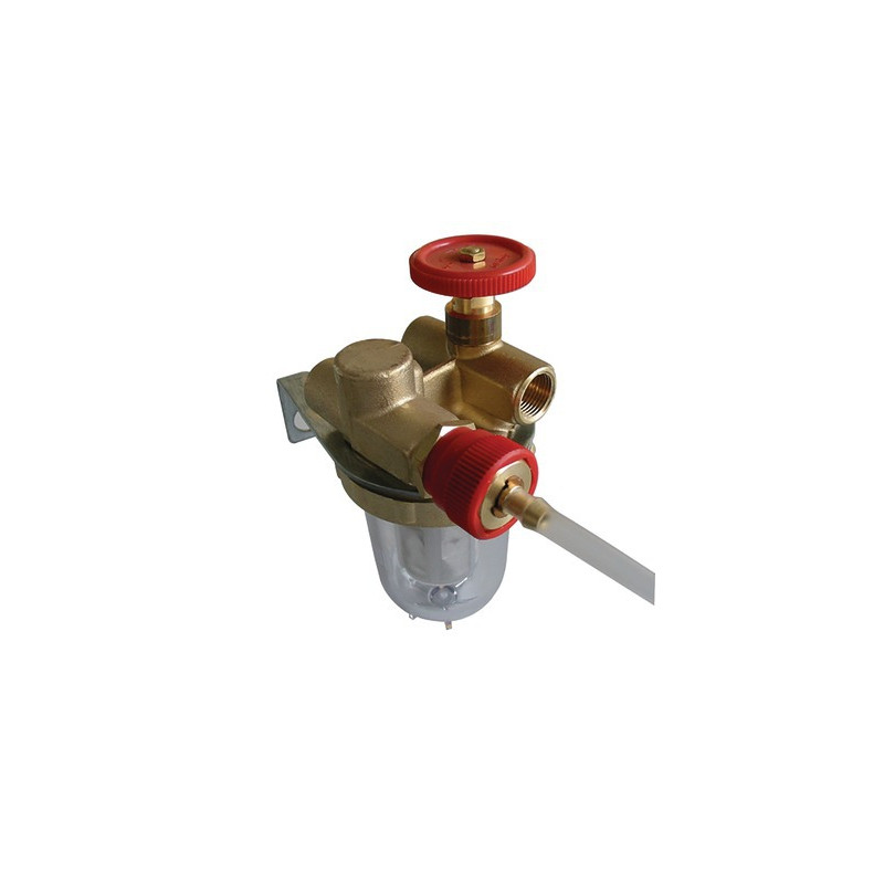 Filtro gasóleo reciclaje con válvula de corte HH3/8''- OVENTROP - 2122103+2127600