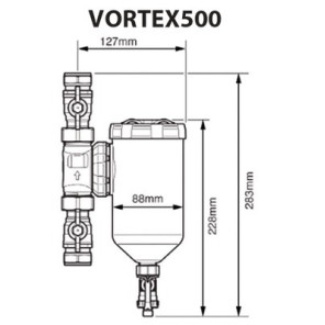 Filtro Vortex300 22mm- SENTINEL - V300-GRP22-EXP
