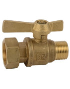 Válvula de corte antes / después del contador MH recta 1/2 "3/4"- DIFF - 110159