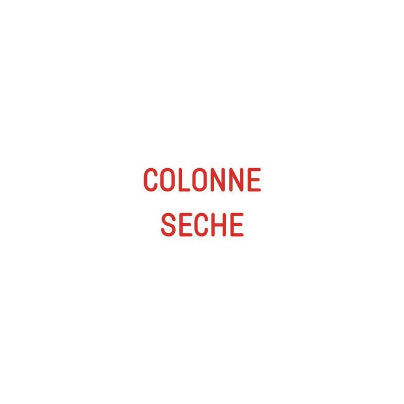 Étiquette rigide colonne sèche- DIFF - 111789