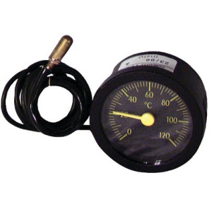 Termómetro redondo 0° a +120°C Ø43mm cap 1500vaina- DIFF - 606043
