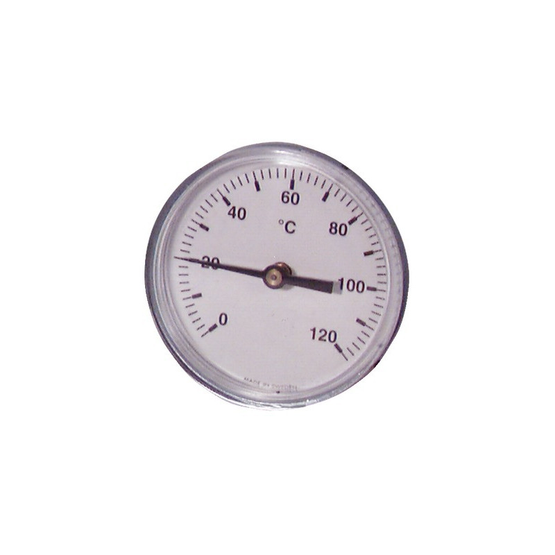 Termómetro redondo a inmersión axial 0-120°C Ø63mm- DIFF - 606070