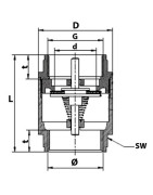 Válvula retencion latón 3/4"- DIFF - 110245