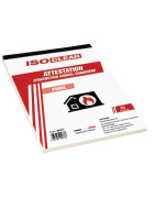 Carnet de attestación de combustible- ISOCLEAR - 904377