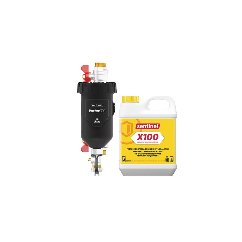 Pack Protección Vortex300 3/4 + X100 1L- SENTINEL - PP-V300-3\4M-EXPB